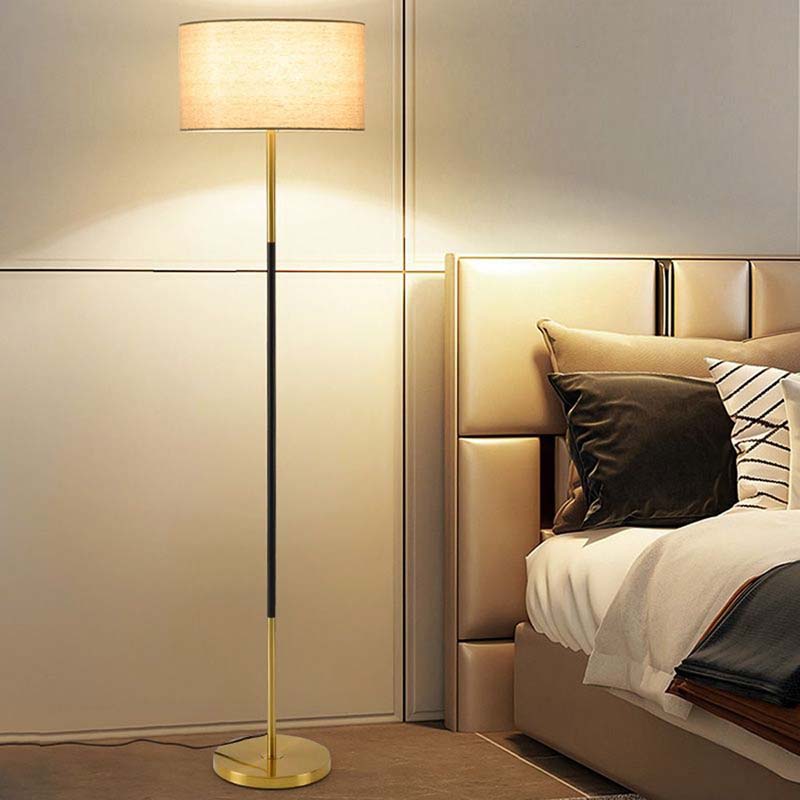 Modern floor lamp — iron bedside guardian of light.