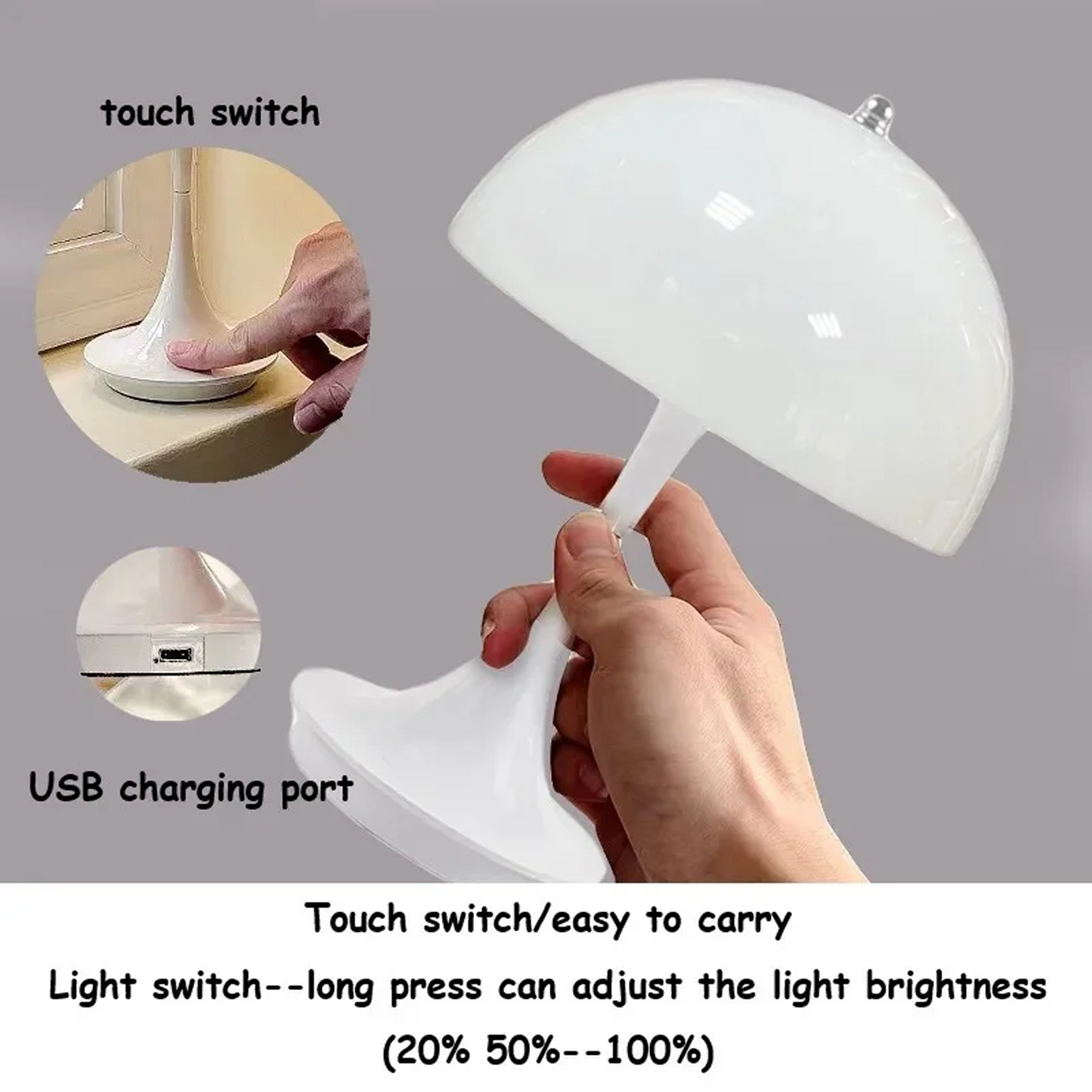 Table lamp mushroom