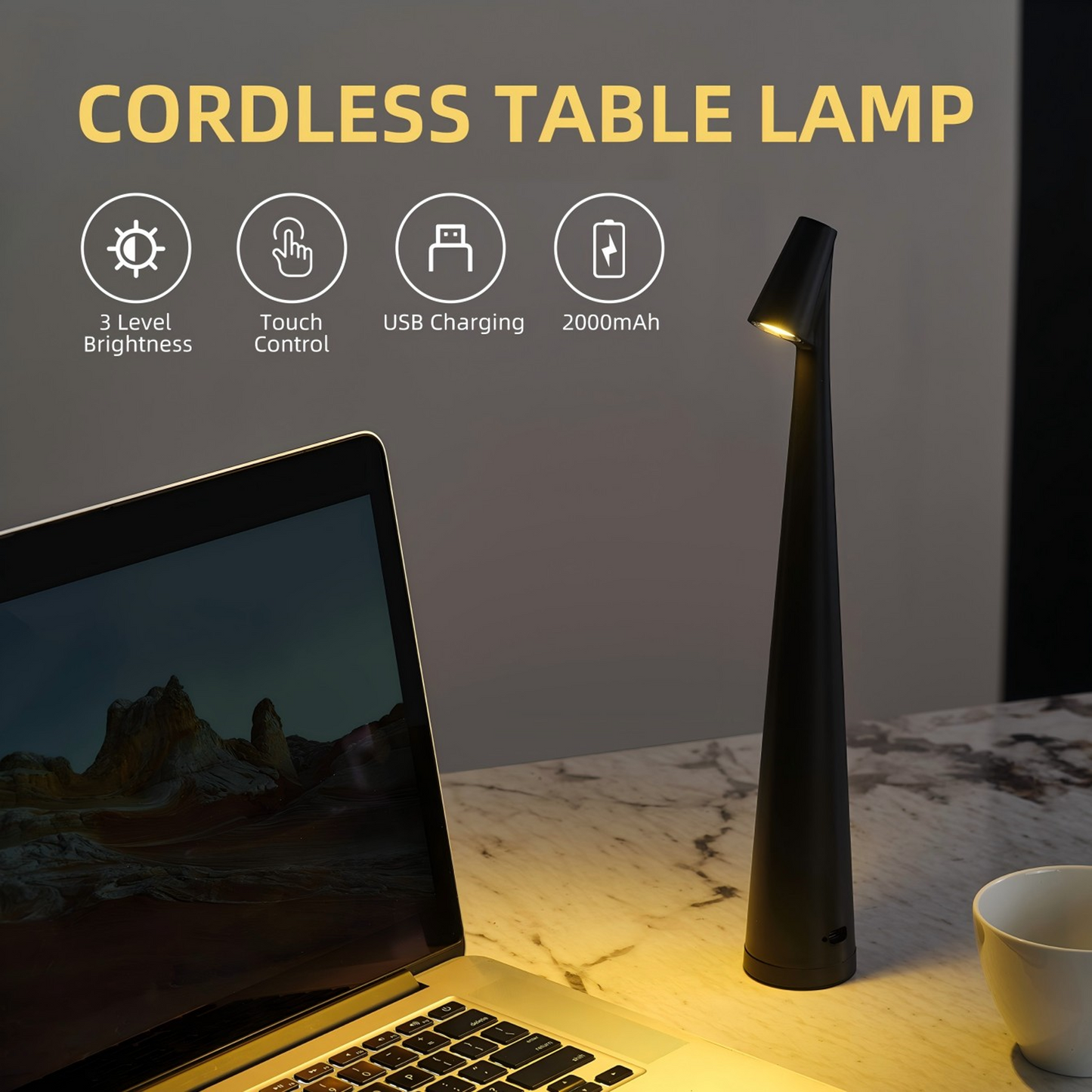 Table lamp – street lantern style.