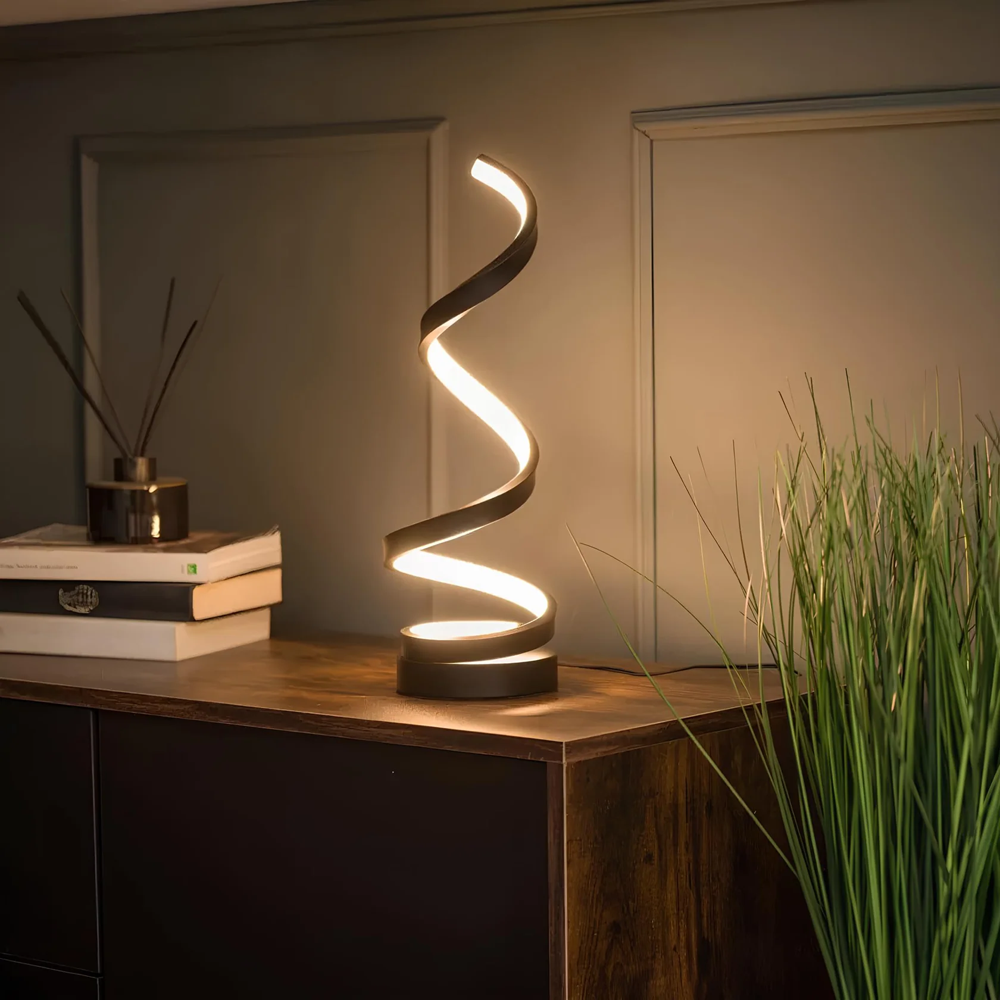 Table lamp, decorative Spiral
