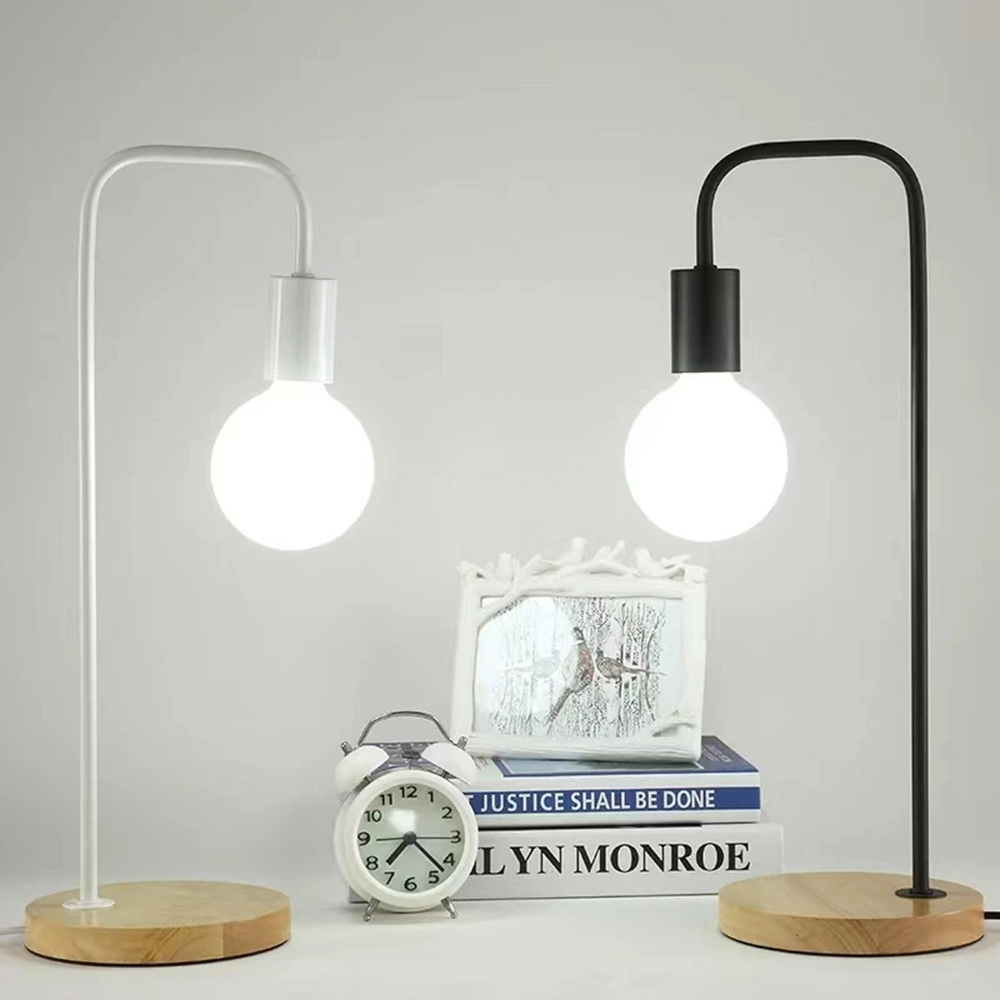 LED table lamp in LOFT style