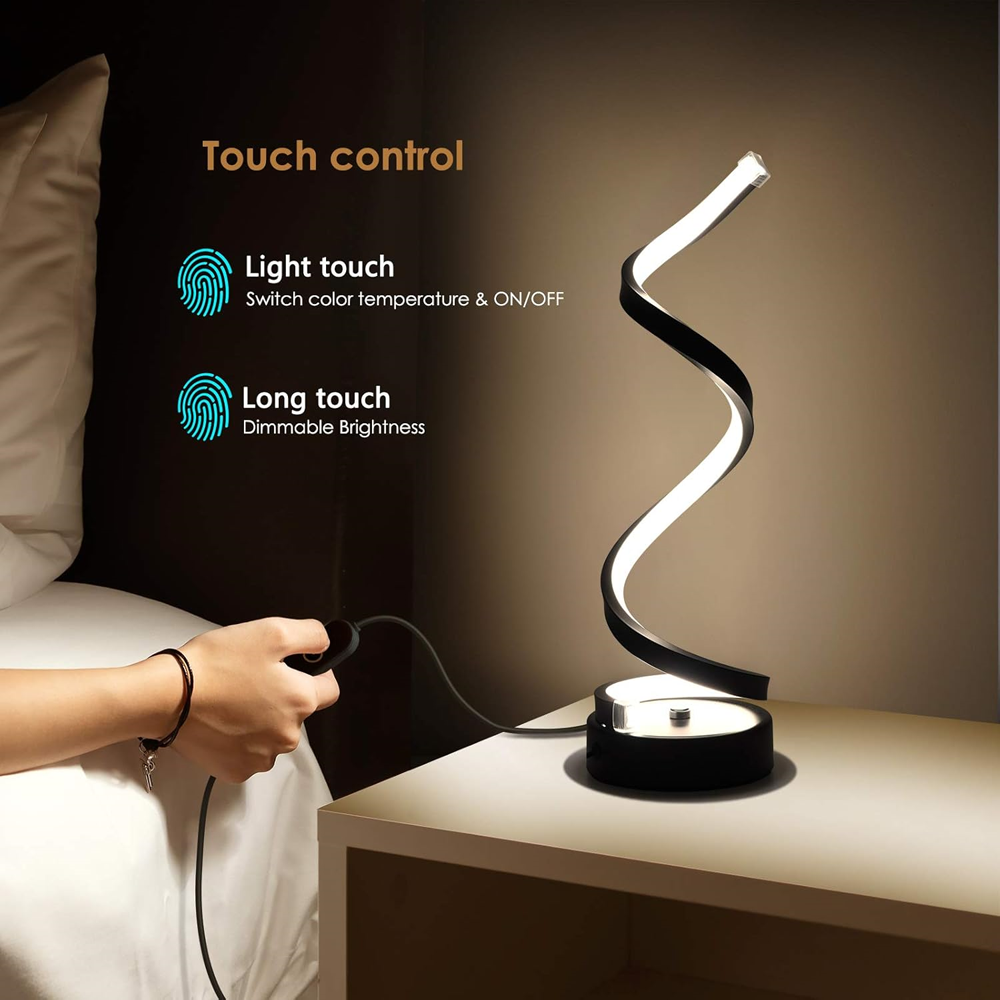 Table lamp, decorative Spiral