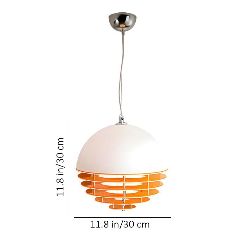 Pendant lamp Sunset on a white background, size 2