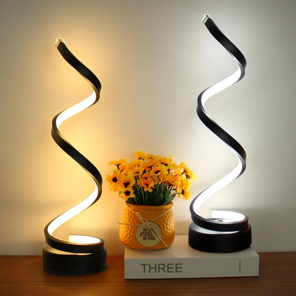 Table lamp, decorative Spiral