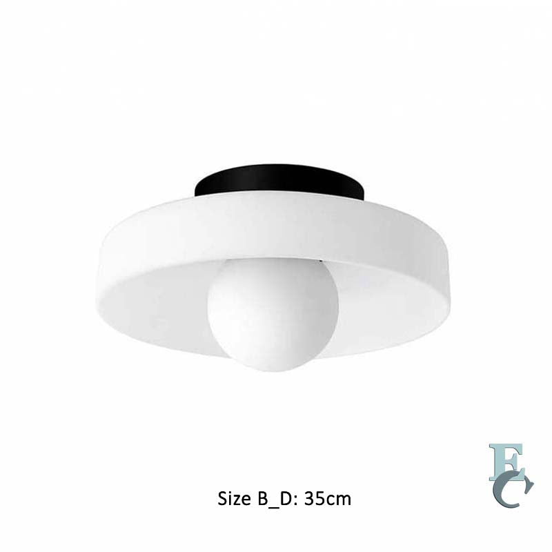 Glass Ring Ceiling Light