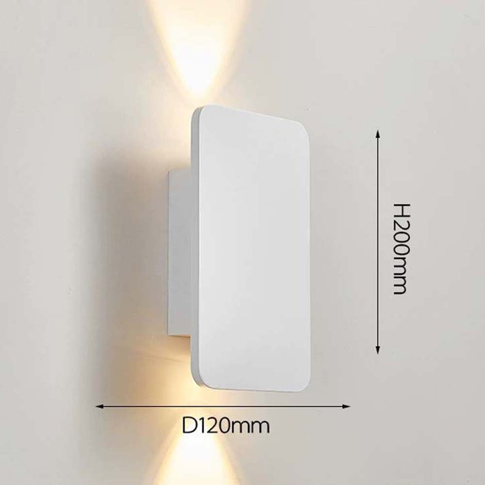 Rectangular wall touch lamp.