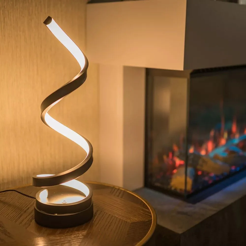 Table lamp, decorative Spiral
