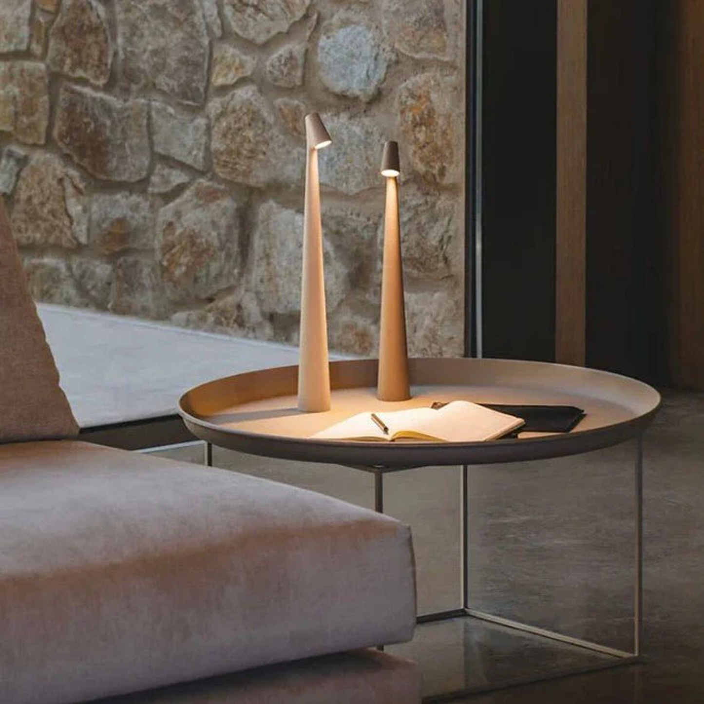 Table lamp – street lantern style.