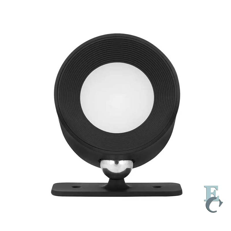 Black LED wall light with USB charging, rechargeable, touch and remote control, 3 brightness modes, 360° rotation, magnetic mount