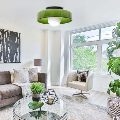 Glass Ring Ceiling Light