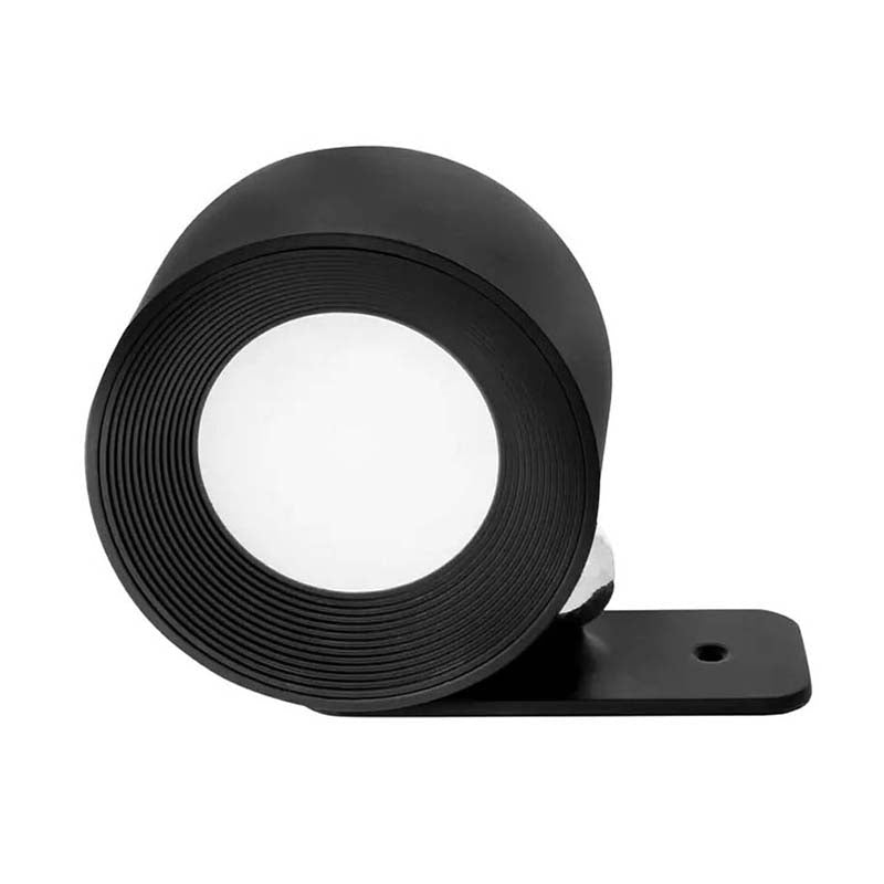 Black LED wall light with USB charging, rechargeable, touch and remote control, 3 brightness modes, 360° rotation, magnetic mount
