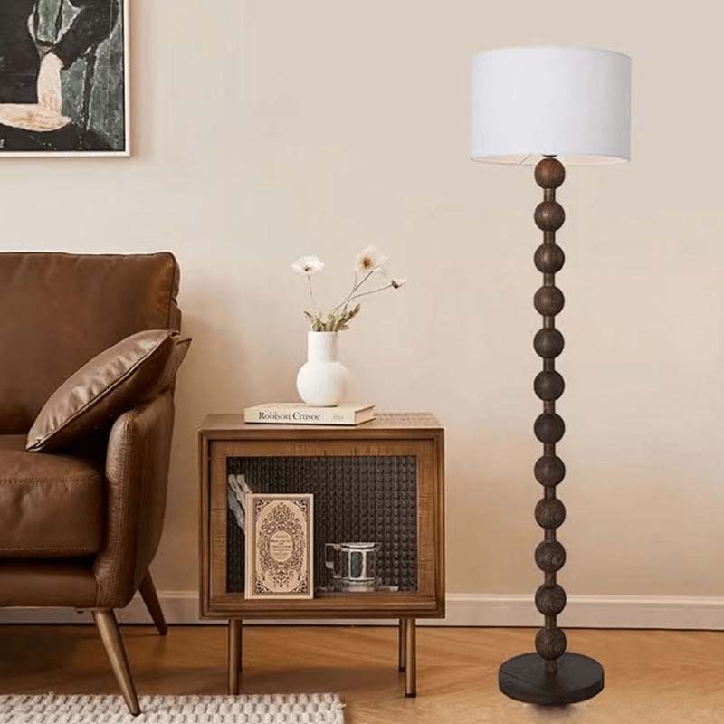 Floor lamp in Wabi-Sabi style