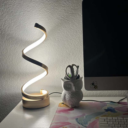 Table lamp, decorative Spiral