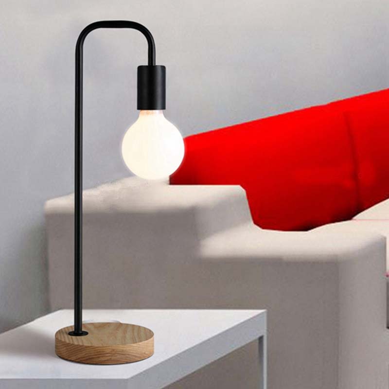 LED table lamp in LOFT style