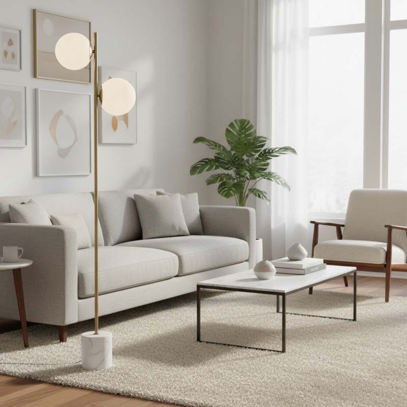 Floor lamp Two Spheres