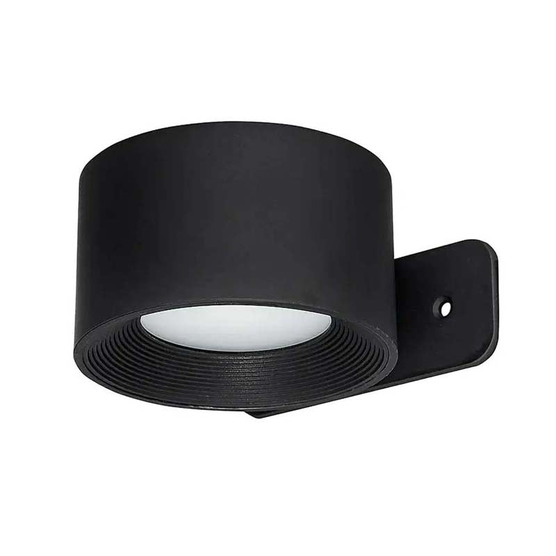 Black LED wall light with USB charging, rechargeable, touch and remote control, 3 brightness modes, 360° rotation, magnetic mount