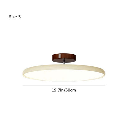 Ceiling light fixture with measurement details on a white background