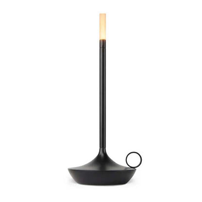 Black Touch Portable LED Candle Lamp on a white background
