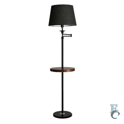 Modern Floor Lamp with Shelf in Scandinavian Style