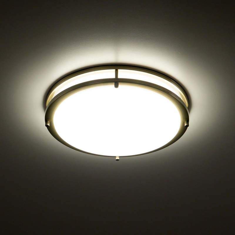 Ceiling light fixture on a dark background