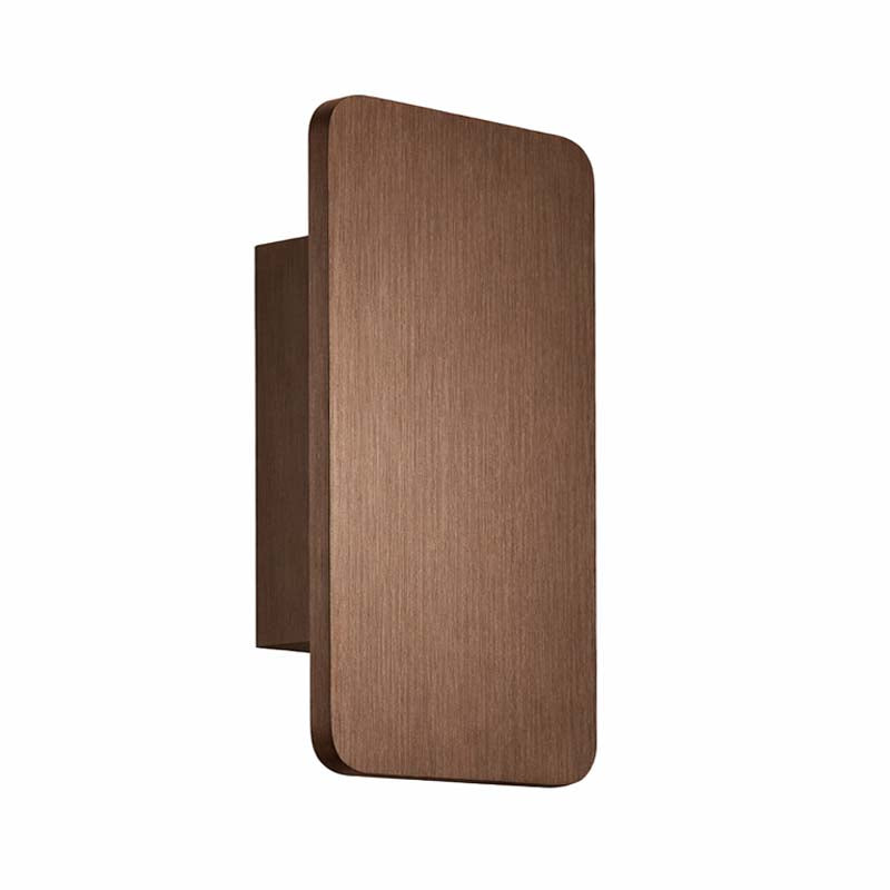 Coffee-colored wall lamp on a white background