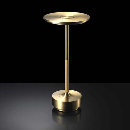 Eclipse Wireless Touch LED Lamp in metallic gold on black