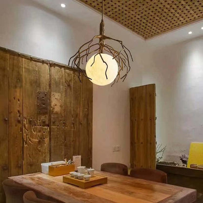 Forest Moon pendant light in a minimalist interior