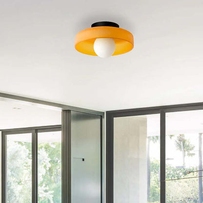 Glass Ring Ceiling Light