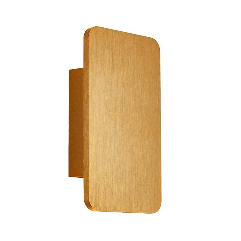 Gold wall sconce on a white background