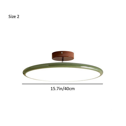 Ceiling light fixture with measurement details on a white background