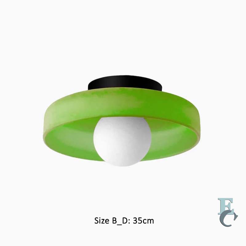 Glass Ring Ceiling Light