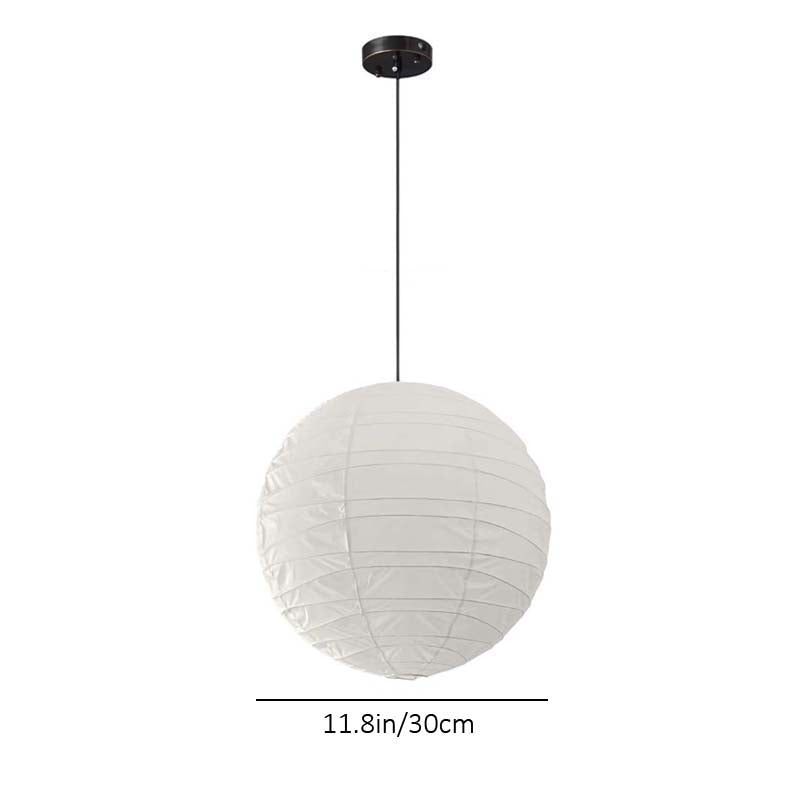 White pendant lamp with black fixture on a white background