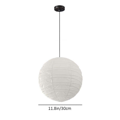 White pendant lamp with black fixture on a white background