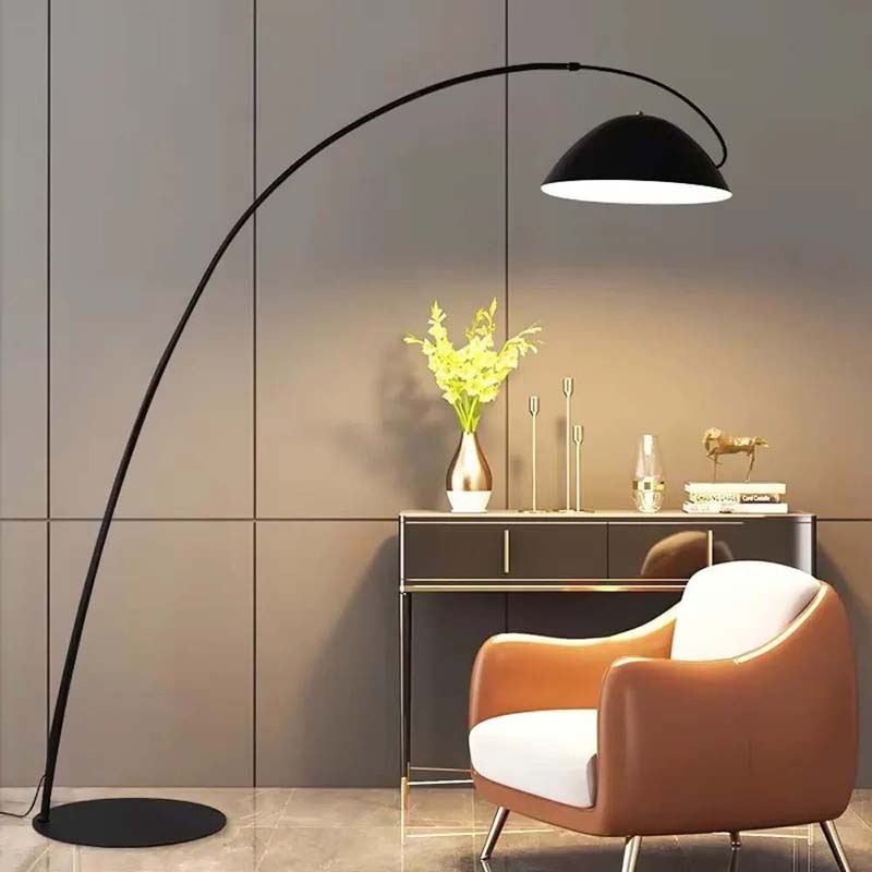Arched bowl-shaped lamp