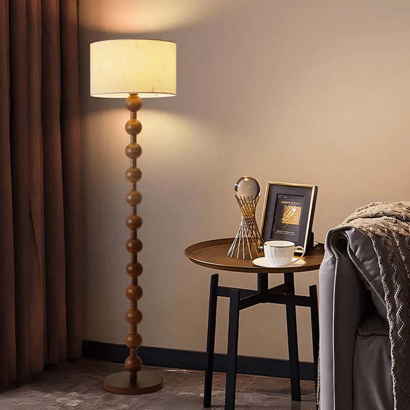 Floor lamp in Wabi-Sabi style