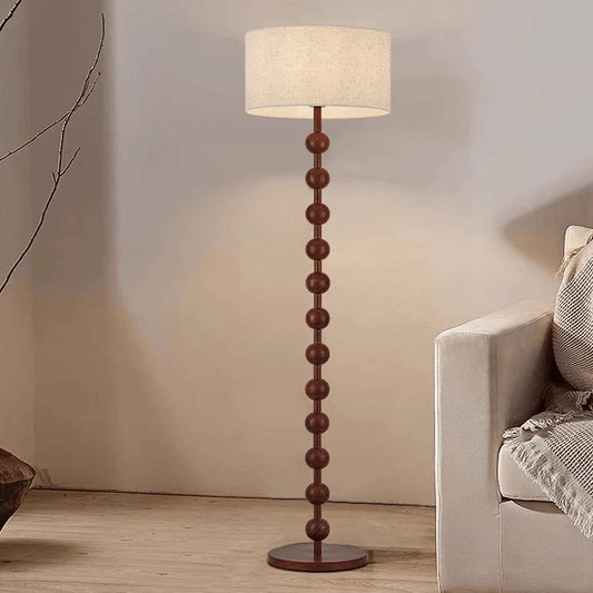 Floor lamp in Wabi-Sabi style