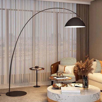 Arched bowl-shaped lamp