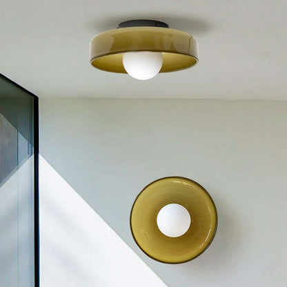 Glass Ring Ceiling Light