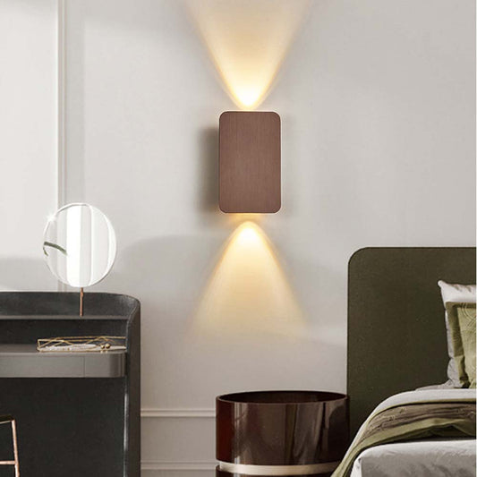 Rectangular wall touch lamp.