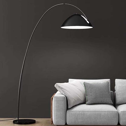 Arched bowl-shaped lamp