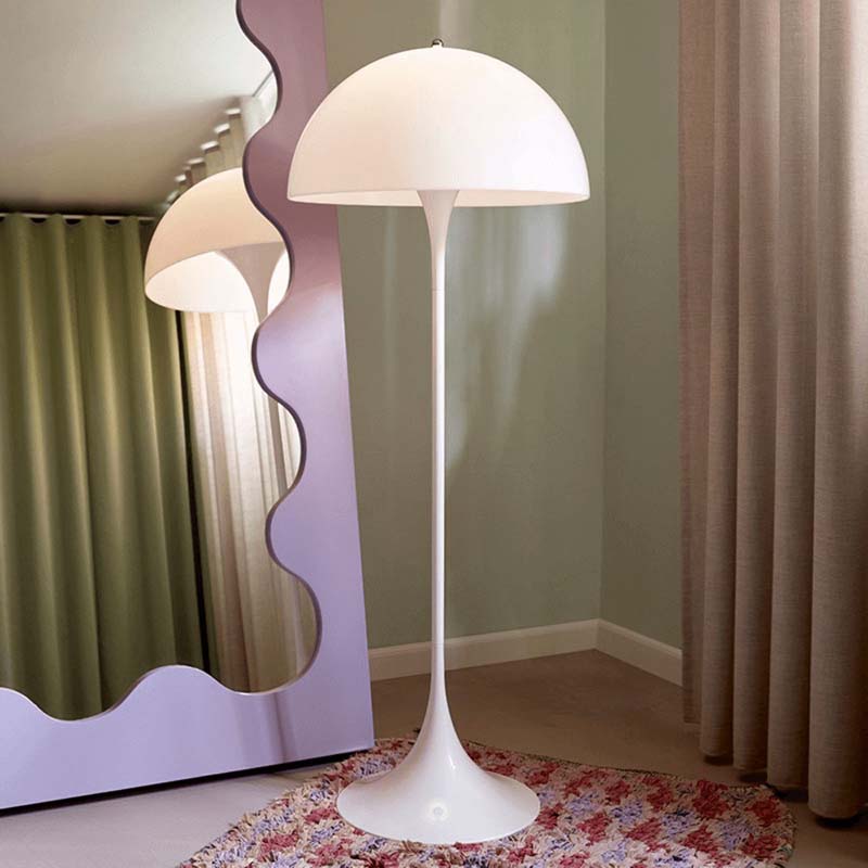 Umbrella-shaped floor lamp