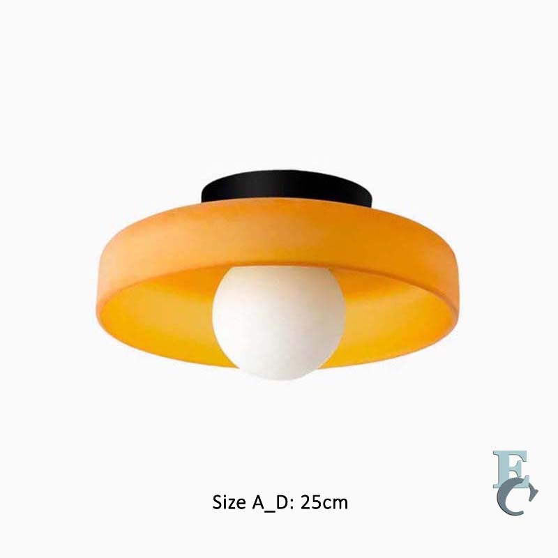 Glass Ring Ceiling Light