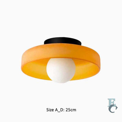 Glass Ring Ceiling Light