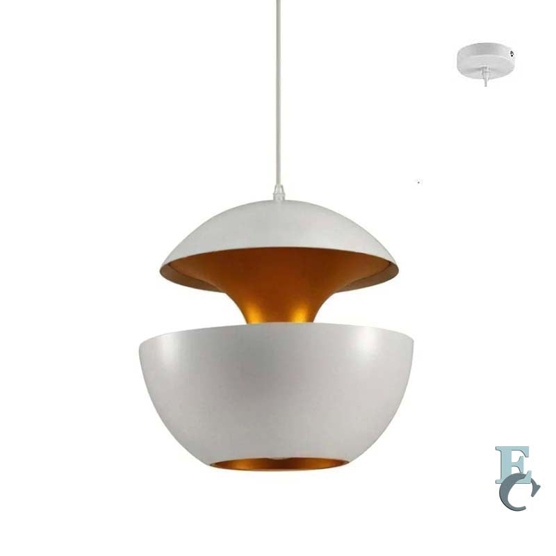 Pendant Light Fire Sphere white on white background