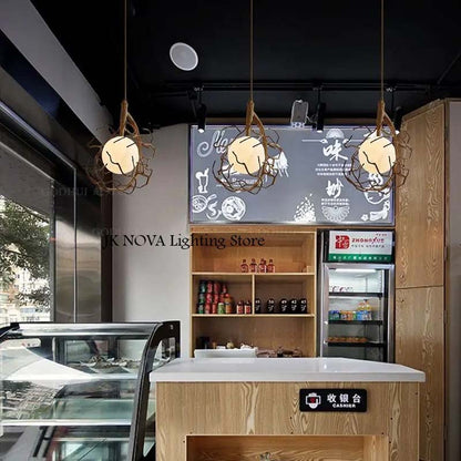 Pendant lamp Forest Moon for living room or bedroom