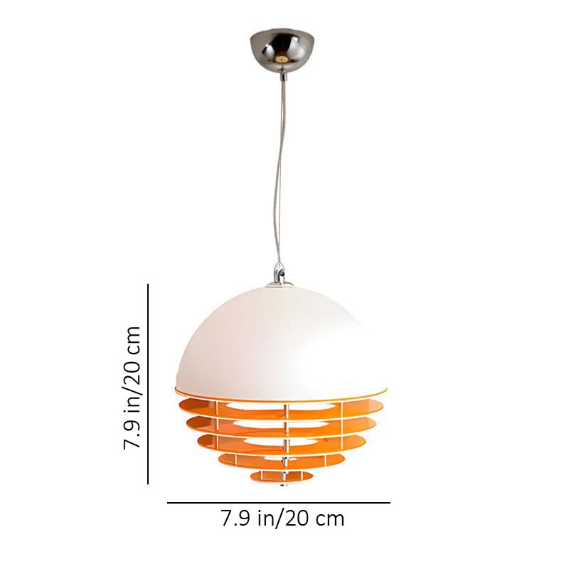 Pendant lamp Sunset on a white background, size 1