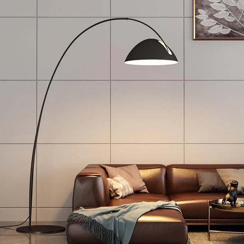 Arched bowl-shaped lamp