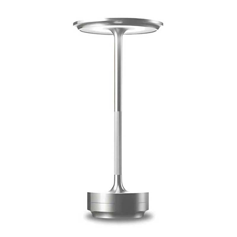 Silver lamp on a white background