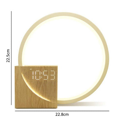 Table lamp-bedside alarm clock.