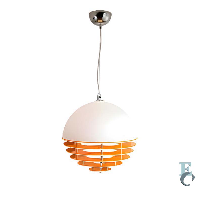 Sunset pendant light on a white background